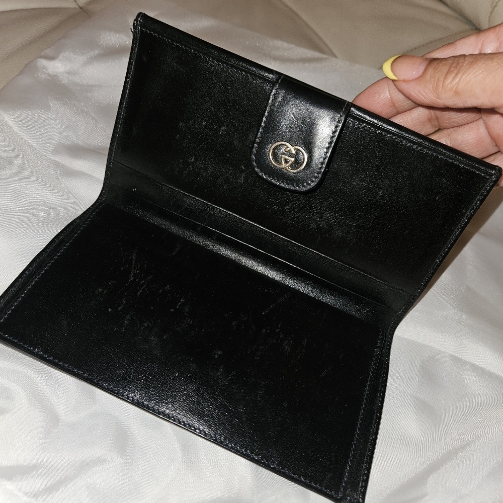 Authentic Gucci Black Monogram Women's Wallet - image 2